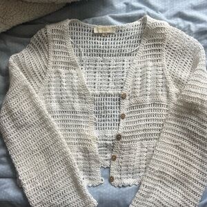 Women's Cream Knit Sweater